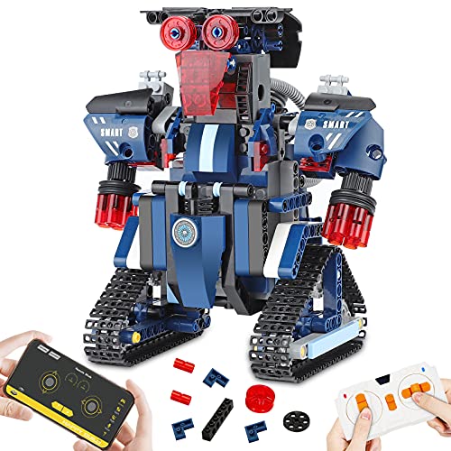 Robot Building Kit,STEM Remote Control Robot Toys for for Kids 8-12, RC Robot Blocks Toys, Rechargeable Programmable Robot, Best Building Toys Gift for 8 9 10 11 12-14 Years Old, 367PCS