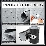 Frienda-25-Pcs-Oil-Absorbent-Pads-for-55-Gallon-Drums-Barrel-Top-Absorbent-Mat-22-Inch-Diameter-Drum-Lid-Oil-Mat-with-Bungs-075-Inch-Diameter-and-2-Inch-Diameter-Gray