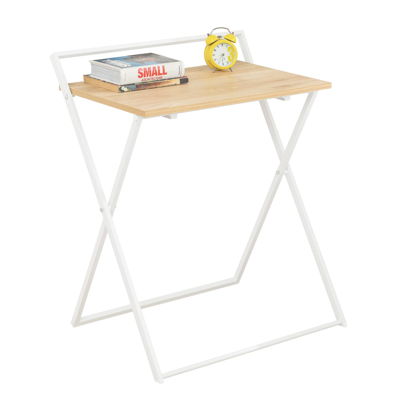SoBuy Bureau Pliant pour Petits Espaces – Bureau d'Ordinateur Table d’Etude – FWT88-WN
