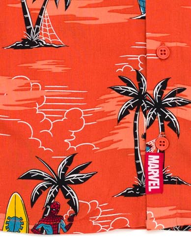 Image of Marvel Spider-Man Matching Family Button Front Hawaiian Shirt