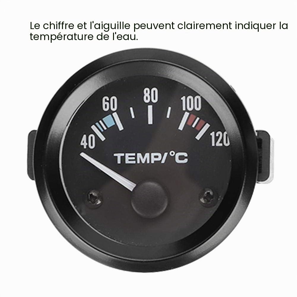 capteur de température d’eau pour voiture, numérique LED, universel, 52 mm jauge carburant jauge cuve fioul Jauge de température d'eau électrique