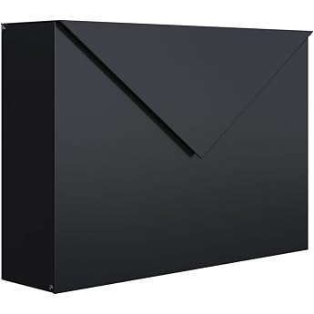 Letter Box Design Wall-Mounted Letter Box Black Bravios