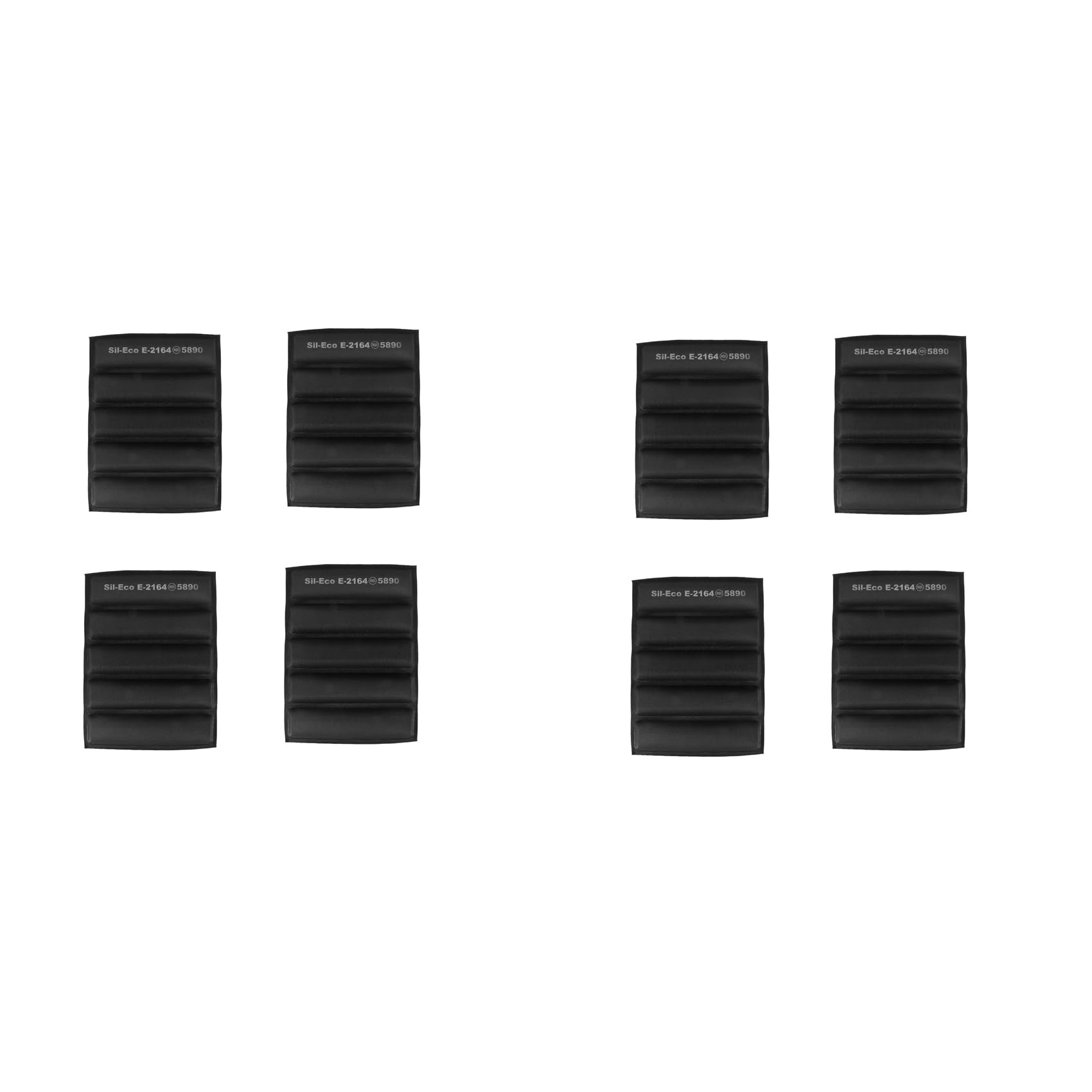 Geuxe 8X Silicone Pan - Non-Stick Perforated Fench Bread Pan Forms, Hot Dog Molds, Baking Liners Mat Bread Mould