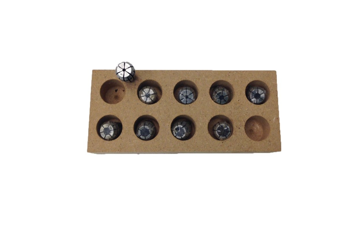 HHIP 3900-5164 9 Piece ER-11 Spring Collet Set, 1/32