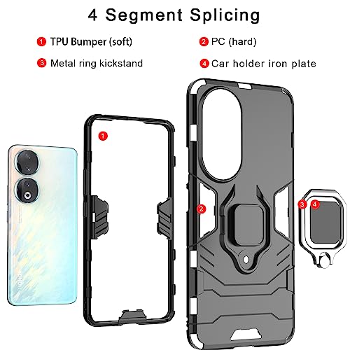 ESTH® Custodia per Honor 90 con 2 Pezzi Pellicola