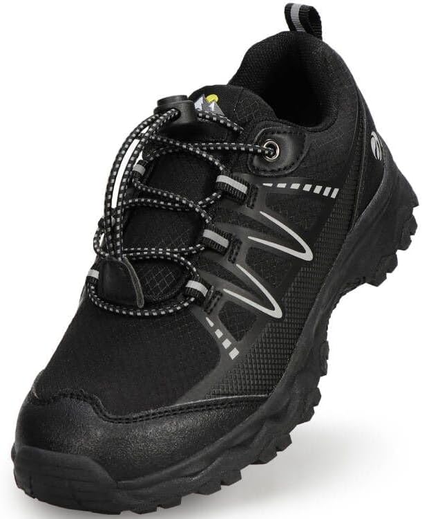 UOVO Boys Girls Hiking Shoes Kids Waterproof Running Trail Fashion Sneakers Breathable Lightweight Non-Slip Outdoor Walking Sports Shoe(Little/Big Kids) - Image 2