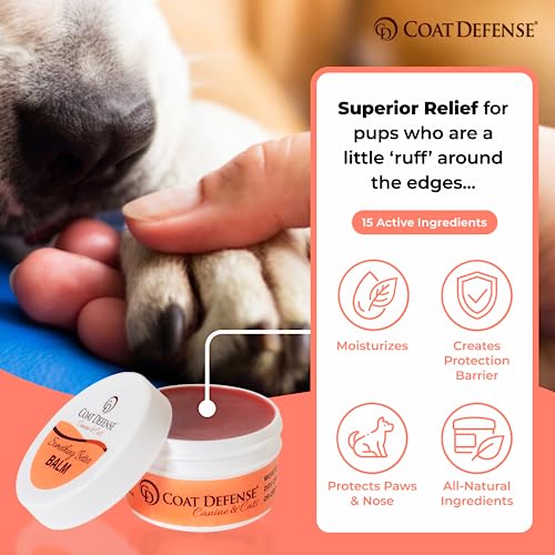 COAT DEFENSE Something Better Balm | Made in USA | Dog Nose Balm & Dog Paw Balm | Healing and Deeply Moisturizing Nose and Paw Balm Dogs Lick Safe – Paw Soother for Dogs & Dog Skin Soother (1.5 OZ) COAT DEFENSE Something Better Balm | Made in USA | Dog Nose Balm & Dog Paw Balm | Healing and Deeply Moisturizing Nose and Paw Balm Dogs Lick Safe – Paw Soother for Dogs & Dog Skin Soother (1.5 OZ)