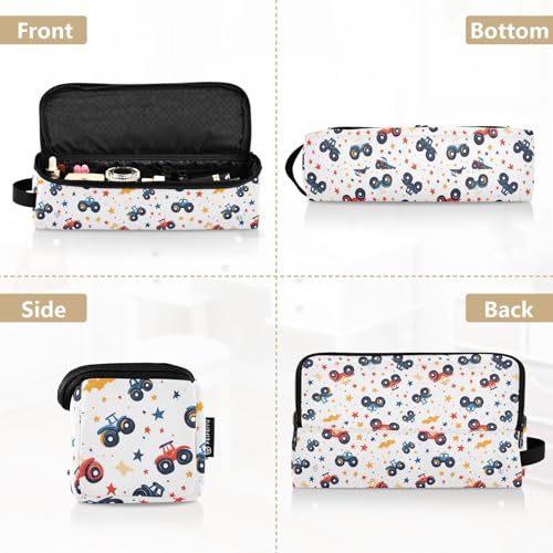 Bolsa de viaje para herramientas de cabello resistente al calor con diseño de bandera y estrellas, ideal para planchas, rizadores y organizador portátil miniatura 5