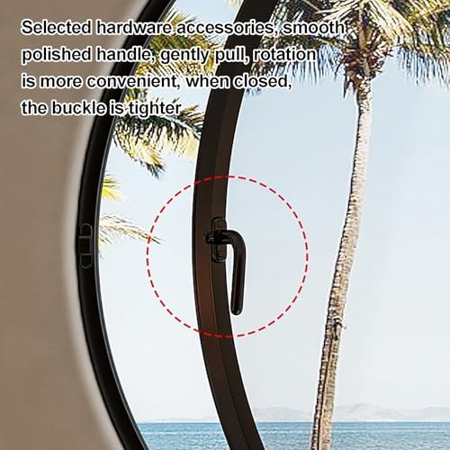 Ventana de aluminio ajustable 360° giratoria abatible para dormitorios y cocinas 6