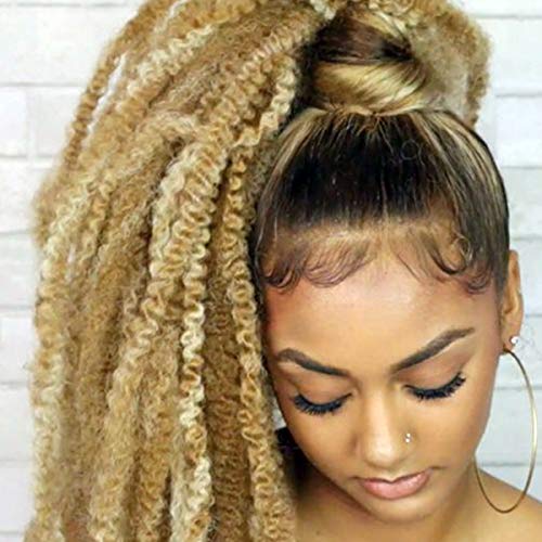 Marley Hair 3 Packs 100g/pack Long Afro Natural Synthetic Kinky Marley Braiding Hair Twist Crochet Hair Extension 18 Inch(27#)