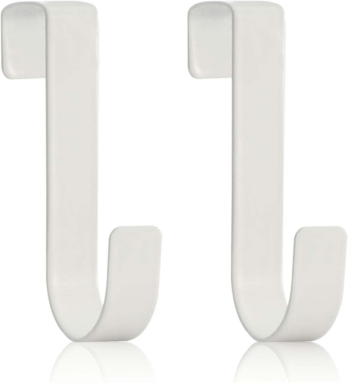 IBEIKE Over Door Hook Hanger 2 Pcs White Overdoor Hooks for Bedrooms