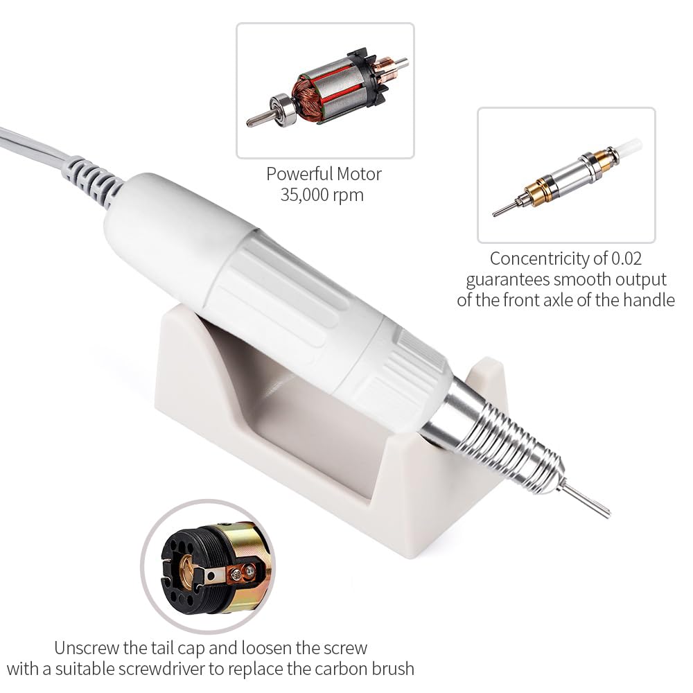 STRONG 207B 65 POWER SERIES ネイルマシン 2セット Amazon.com: Strong 207B 35000RPM 65W Electric Manicure Drill for