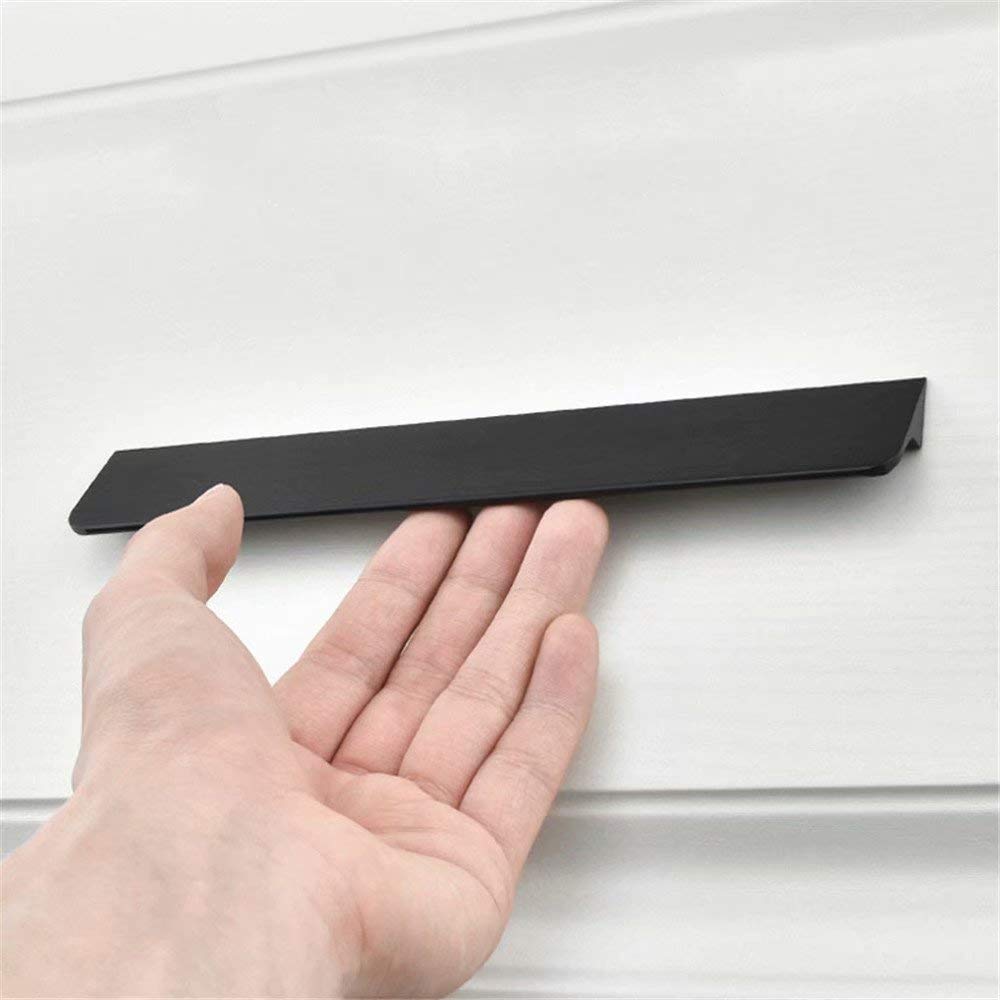 10 Stück Küchenmöbel Schrankgriffe Schrank Kommode Türgriffe Schranktürgriff Türgriffe Zugknöpfe (Schwarze Lochmitten 128 mm)