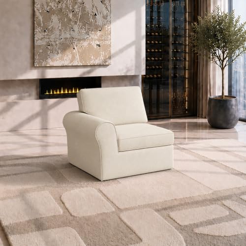Image of Maywish Sectional Boneless Couch for Living Room, Left Arm Module, Beige