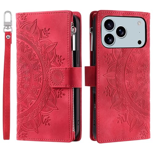 Poche zippée et béquille sur l'étui portefeuille iPhone 17 Pro Max