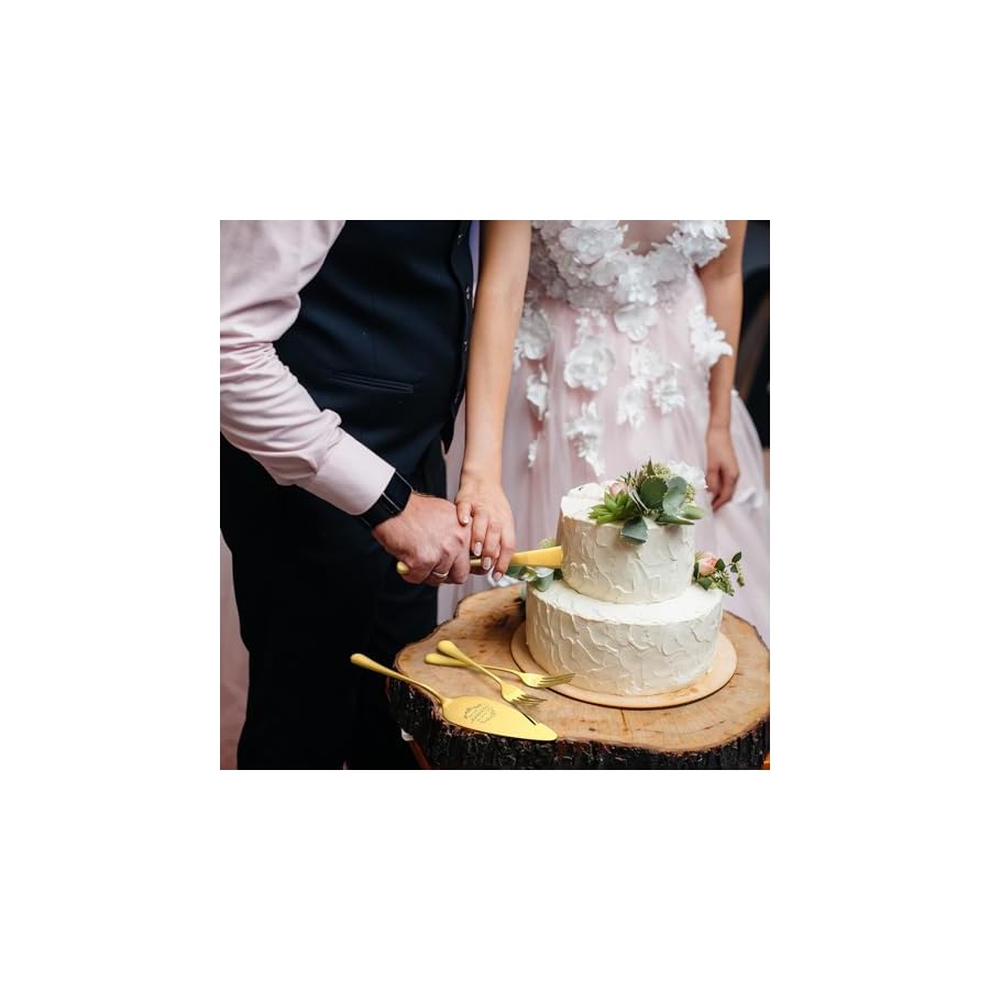 Wedding-Presents-for-Couples-2024-Gold-Wedding-Cake-Knife-and-Server-Set-with-Forks-Cake-Cutting-Set-for-Wedding-Bridal-Shower-Anniversary-Engagement-Present-For-Mr-and-Mrs-Set-of-4 Galaxozent Wedding gifts for Couples, Gold Wedding Cake Knife and Server Set with Forks, Cake Cutting Set for Wedding, Bridal Shower Anniversary Engagement Present For Mr and Mrs Set of 4