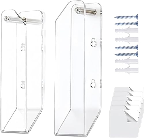 Under Desk Laptop Holder  Clear Acrylic Adhesive Anti-Scratch Offices Supplies,Desk Laptop Holder - for Keyboards Tablets Indoor Study Selfies