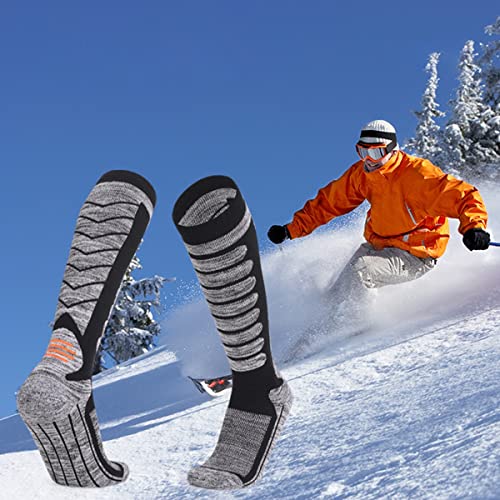 Sportcompressiekousen Lange buis ski sokken 3 paar buitensporten verdikte bergbeklimmen sokken handdoekbodem om zweet te absorberen en warm te blijven Voor Mannen En Vrouwen - Afbeelding 6