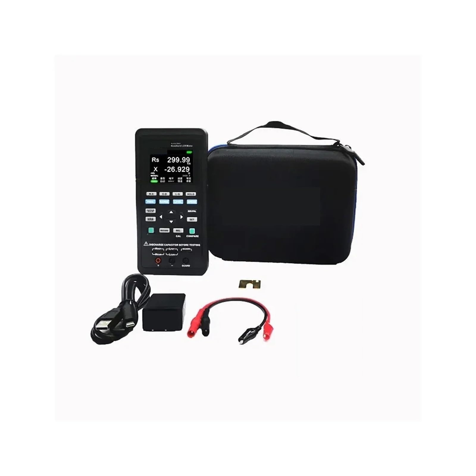 Medidor LCR, Medidor LCR Digital portátil 1832C /1833C puente inductancia capacitancia probador de resistencia,Guardar datos(1832C)