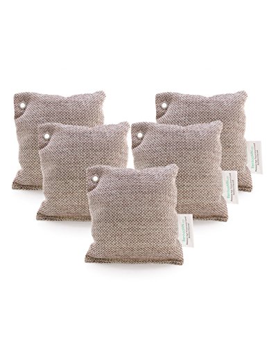 BambooMN Activated Bamboo Charcoal Air Purifier - 500g Tan - 5 Bags