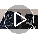 Premium Ring Display Tray Organizer Holder - PU Leather Rings/Earrings Stand Bearer (Blue)