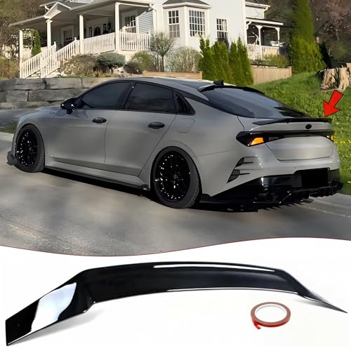 STSEV01 Rear Spoiler Wing Fit for KIA K5 2021-2024 Accessories EX/LX/LXS/GT/GT-Line Glossy Black Duckbill RT Sporty Style DeckLid Lip Exterior Part