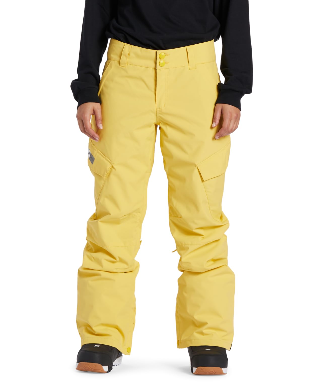 DC Shoes Women's Snowboard Pants - Nonchalant Pant | Cream Gold, Medium