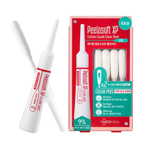Mediheal Peelosoft XP Shot CLEAR Peel AHA + BHA 9% Cotton Swab Peeling
