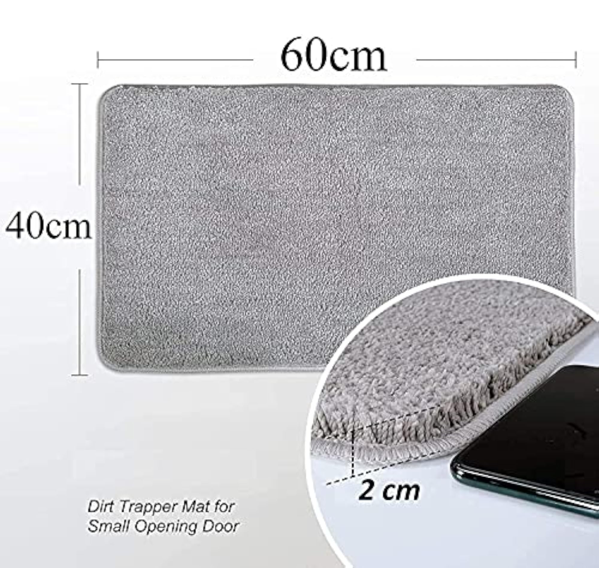 Ultra Soft Plush Shaggy Microfiber Bath Mat