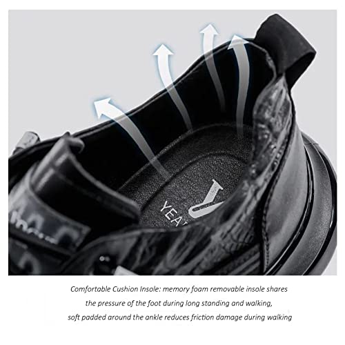 Mens Casual Shoes Leather Lace Up Fashion Sneakers Loafers Walking Shoes for Male3