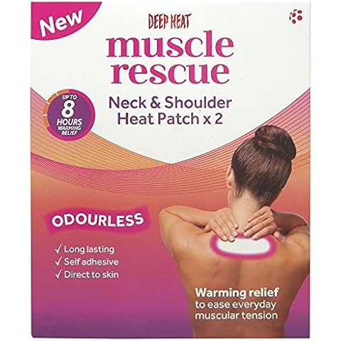 Deep Heat Muscle Rescue Neck and Shoulder Patch, Pack of 2 Cover