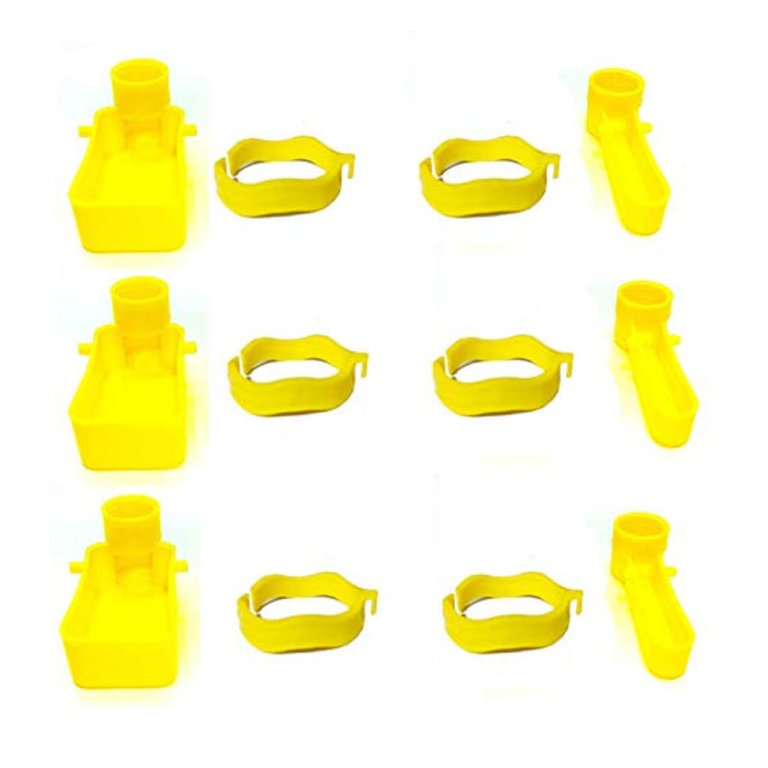 Bird Cage Automatic Food Feeder, Water Drinker Connect Cups for Any Bottle Fit Use with Free Bottle Holder Rings (Drinker 3 + Feeder 3 + Holder Rings 6) (B0BL7RDRWL) Amazon Price History, Amazon Price Tracker