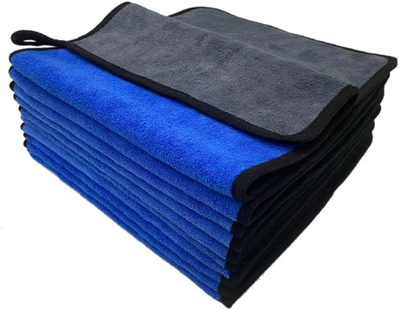 Car Detailing Microfiber Towel Car Wash Accessories Microfiber for The Car Interior Dry Cleaning Auto Detailing Towels Supplies yellow-10pcs Size-30X30cm