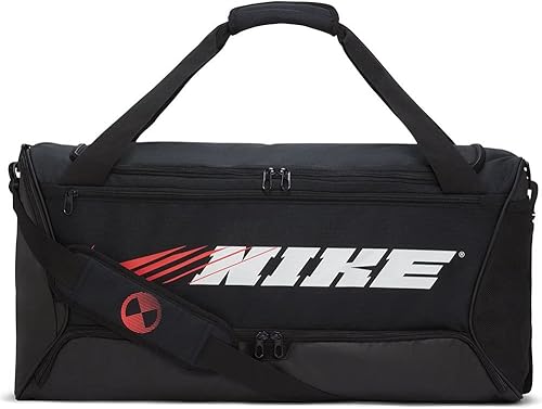 NIKE BRASILIA TRAININGGYMVIAJE BOLSA DE DUFFEL MEDIANA NEGROBLANCOROJO CU9477 010, NegroBlancoRojo