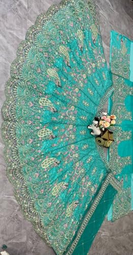Image of Lehenga choli For Womens and Girls Soft Butterfly Net Lehenga Choli with Coding Sequins Work Dupatta | Semi Stitched Designer Ethnic Set