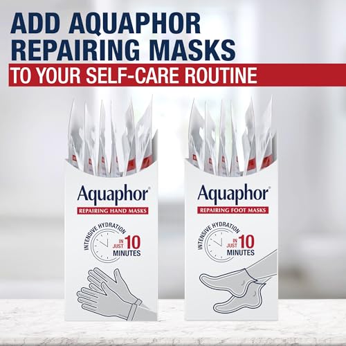 Aquaphor Advanced Therapy Repairing Hand Masks, 6 Masks x 0.7 FL OZ - image 9