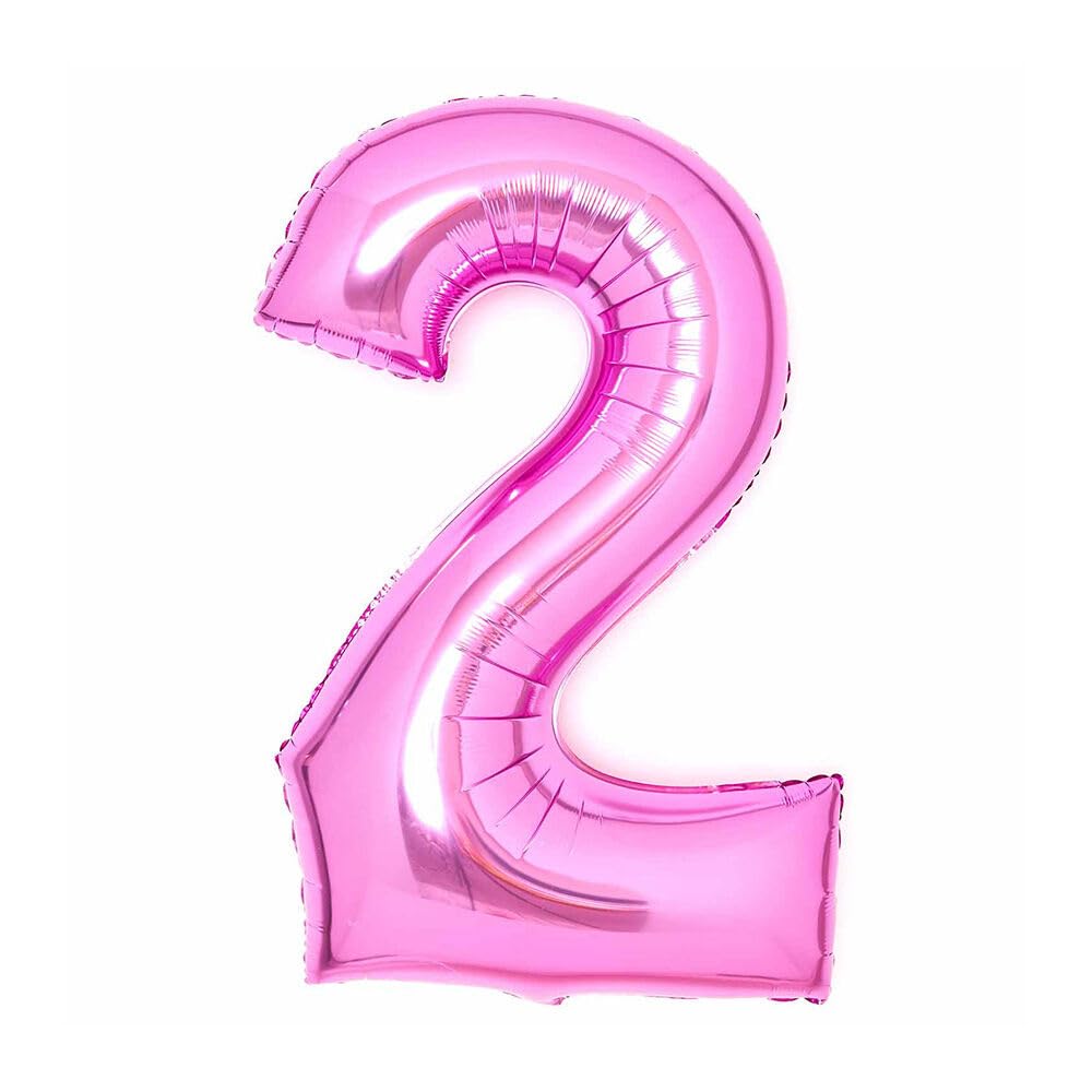Amscan 9913105 - Pink Number 2 Large Foil Balloon - 25" x 35"