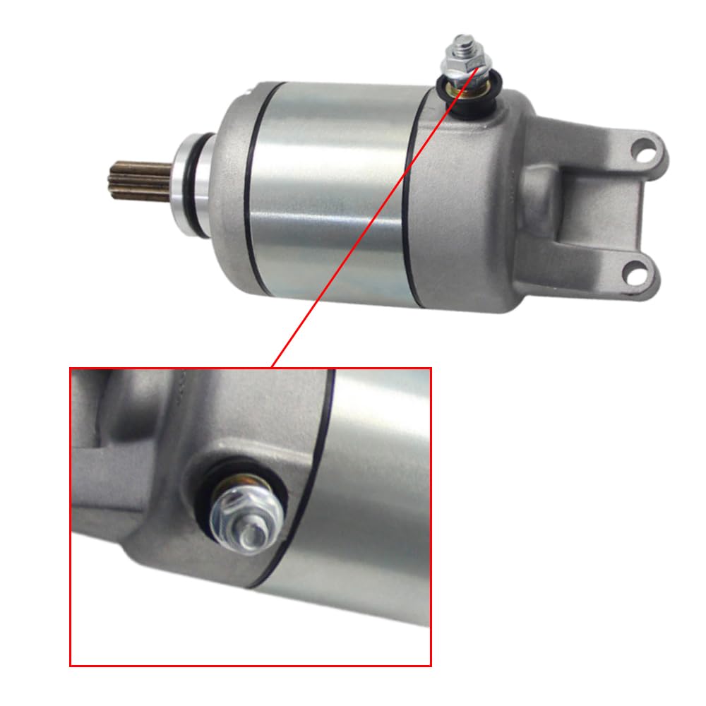 Repuesto de motor de arranque eléctrico, motor de arranque eléctrico de motocicleta, motor de arranque de motocicleta compatible con Honda XL125V Varadero 125, 31200-KGB-611