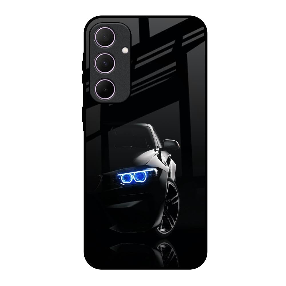 Hocopoco Printed Tempered Glass Back Case Cover Compatible with Samsung Galaxy A35 5G - Car in Dark Real Real Glass case (B0D4LYD9RH) Amazon Price History, Amazon Price Tracker