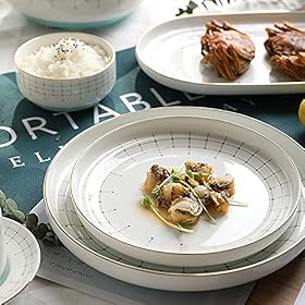 Upgrade Your Dining Experience: Buy the KOMFGT 40-Piece Light Luxury Porcelain Dinnerware Set – KOMFGT