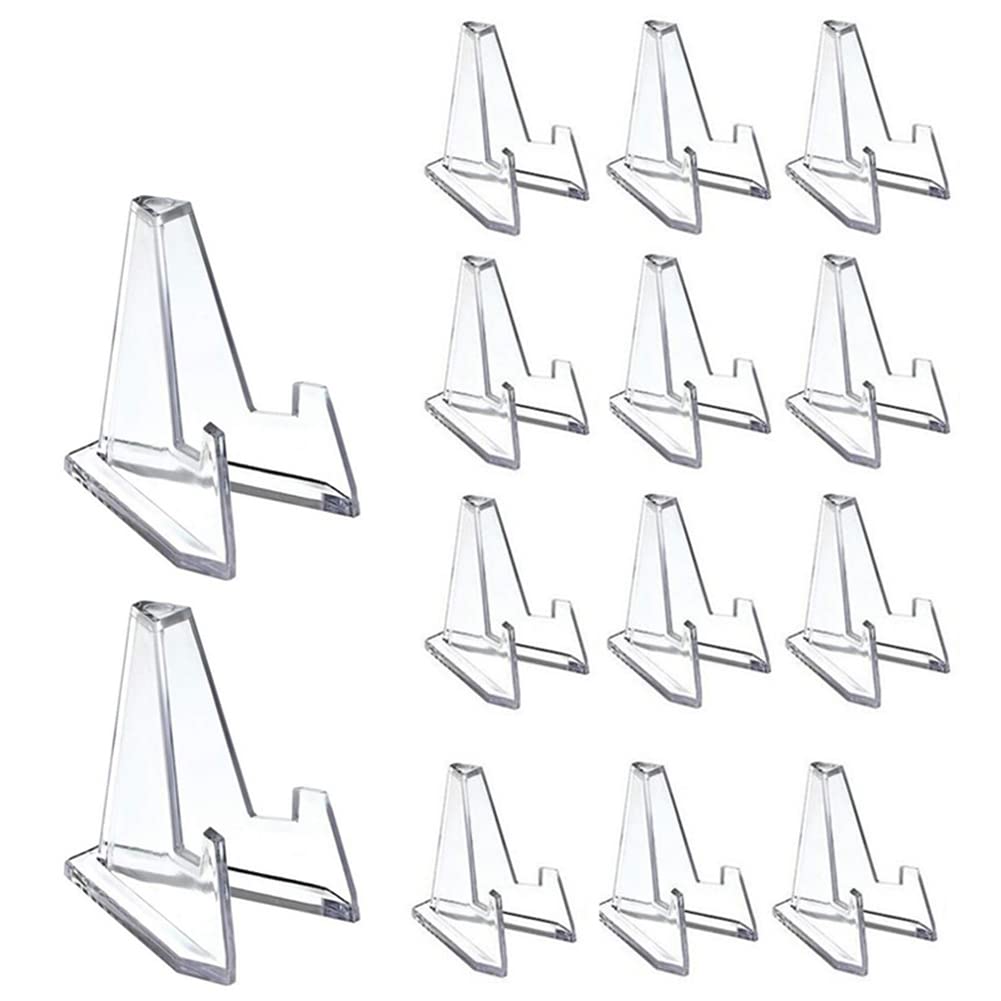 CTRLZS 20Pcs Clear Acrylic Coin Display Stand Holders Card Commemorative Capsule Holder