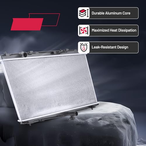 Image of BDFHYK 13338 Aluminum Radiator for Lexus ES300h, ES350 2013-2018