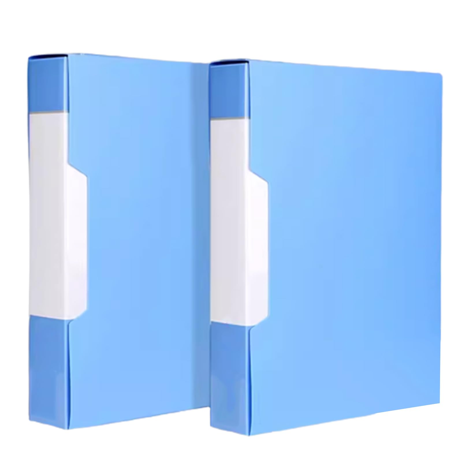A4-Portfolio-Ordner, Präsentationsordner, 2 Stück Sichtbuchmappe A4 mit Tasche for Dokumentenpräsentationsbox, 80 Seiten