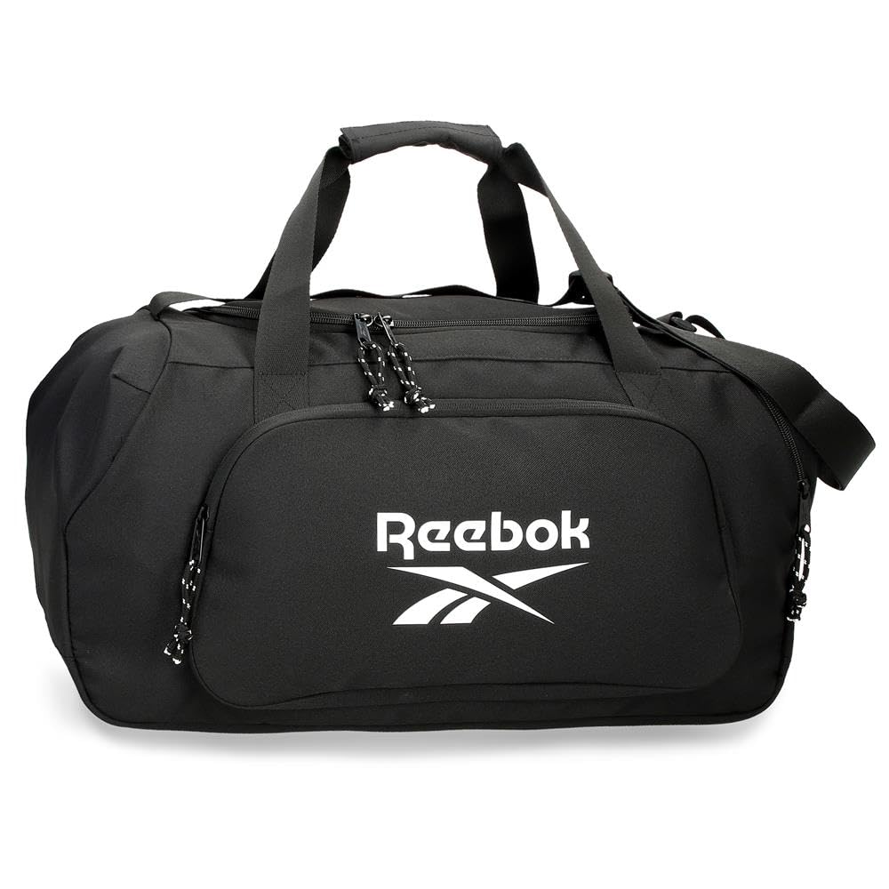 Reebok Carson Black Travel Bag, 55 x 27 x 24 cm, Polyester, 35.64 L, by Joumma Bags