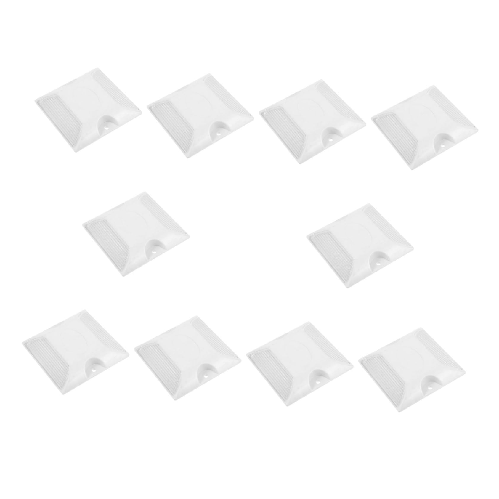 Healifty 3 series Marcadores De Carretera Tacos Reflectantes Para Carretera Reflectores Para Pavimento De Calle Marcador De Seguridad Marcadores De Entrada Reflectantes 10 piezas x 3