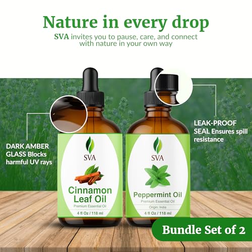 Aceite Esencial de Hoja de Canela y Menta 4oz Combo miniatura 7