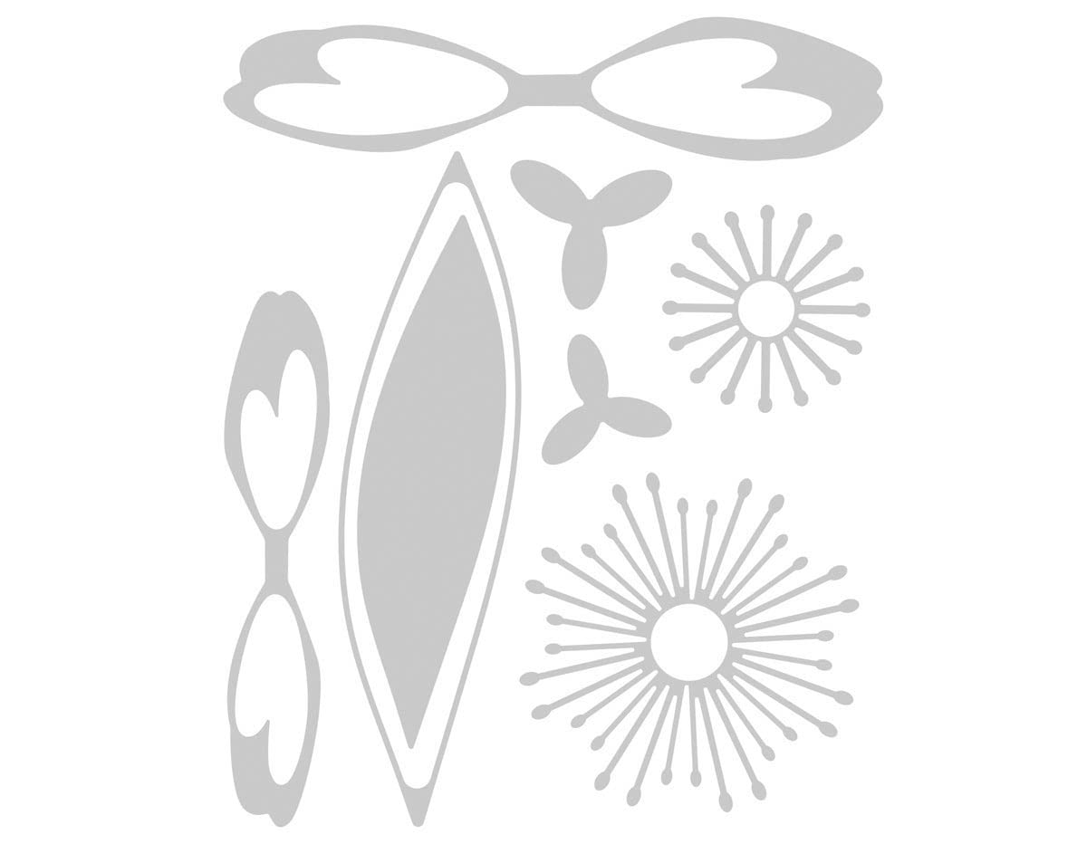 Sizzix 665075 Fustella Thinls Motivo: Uova Decorative di Jennifer