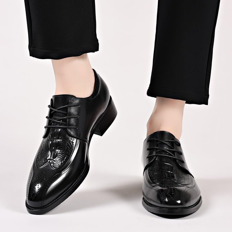 Men's Pointed Toe Oxford Shoes Fashion Leather Dress Shoes for Business and Daily Wear2