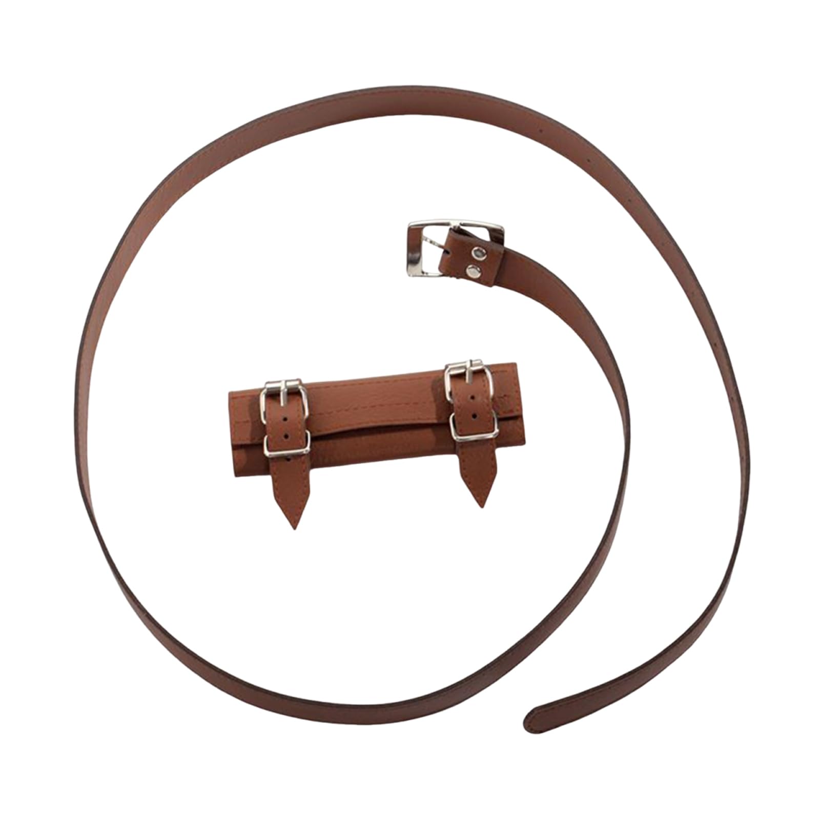 Cinturón Medieval Portaespadas Cosplay Cinturón de Espada Cintura Vaina Portavaina Funda de Espada,Marrón,6cm