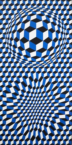Toile peinture Modern Vision de Victor Vasarely impression premium d'art géométrique